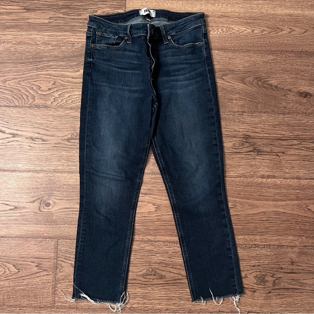Paige raw hem straight leg jean size 30 EUC